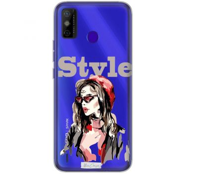 Чохол для Tecno Spark 6 Go MixCase дівчина style