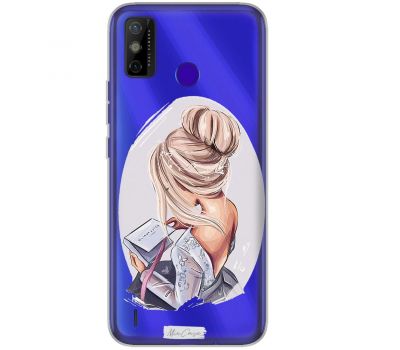 Чохол для Tecno Spark 6 Go MixCase дівчина відкриття подарунка