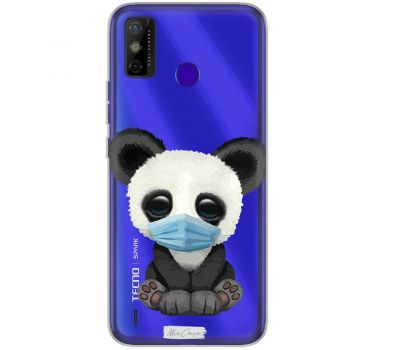 Чохол для Tecno Spark 6 Go MixCase тваринні панда в масці