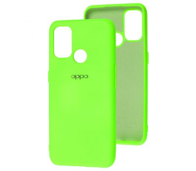 Чохол для Oppo A53/A32/A33 Silicone Full салатовий/neon green
