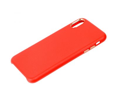 Чохол для iPhone Xs Max Soft Leather червоний 2663140