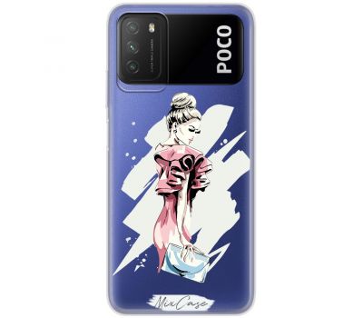 Чохол для Xiaomi Poco M3 Mixcase дівчина дизайн 11