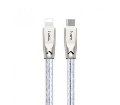 Кабель USB Hoco UPL12 Quick Charging Lightning to Type-C серебристый 2664027