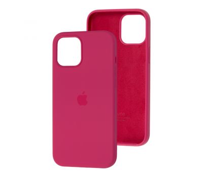 Чохол для iPhone 12 mini Silicone Full малиновий / pomegranate