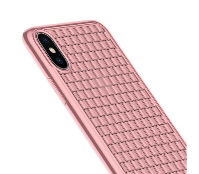 Чохол для iPhone Xs Max Baseus BV Weaving рожевий 2665458