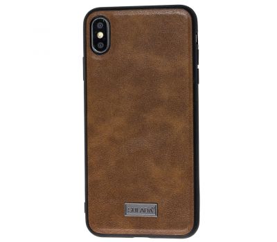 Чохол для iPhone Xs Max Sulada Leather коричневий