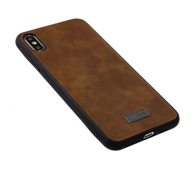 Чохол для iPhone Xs Max Sulada Leather коричневий 2665569