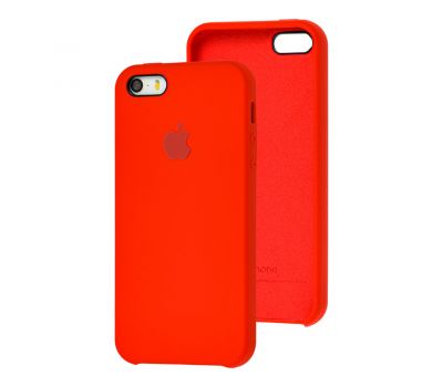 Чохол Silicone для iPhone 5 case червоний