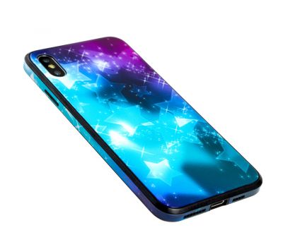 Чохол для iPhone Xs Max glass "зірки" 2667005