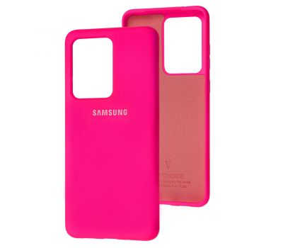 Чохол для Samsung Galaxy S20 Ultra (G988) Silicone Full рожевий