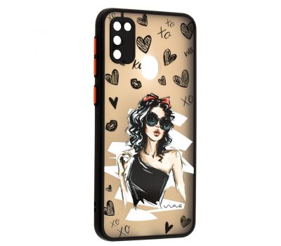 Чохол для Samsung Galaxy M21/M30s Wave Cartoon black dress