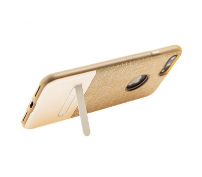 Чохол Hoco для iPhone 7 Plus / 8 Plus текстиль із підставкою золотистий 2670316