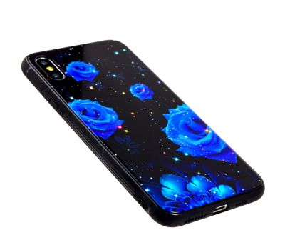 Чохол для iPhone Xs Max glass троянда 2672084