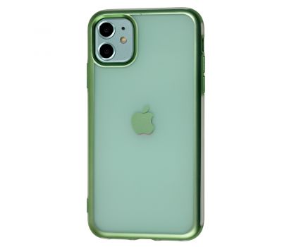 Чохол для iPhone 11 Metall Effect зелений
