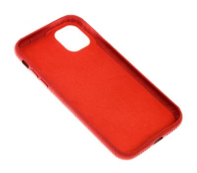 Чохол для iPhone 11 Leather croco full червоний 2672666