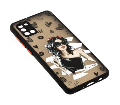 Чохол для Samsung Galaxy A31 (A315) Wave Cartoon black dress 2673303