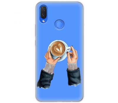 Чохол для Huawei P Smart Plus Mixcase кава з серцем