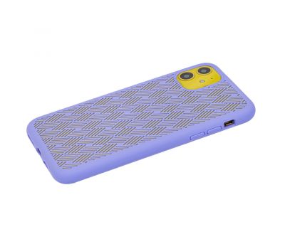Чохол для iPhone 11 Silicone Weaving світло-фіолетовий 2678165