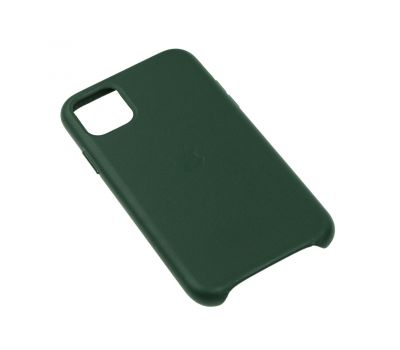 Чохол для iPhone 11 Leather сase (Leather) зелений ліс 2678990