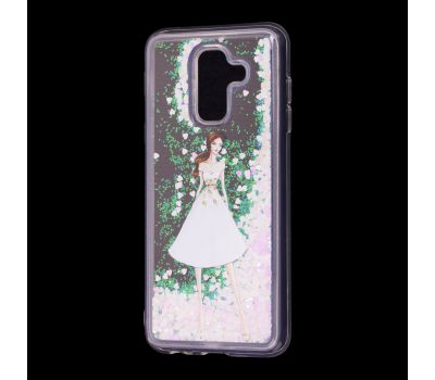 Чохол для Samsung Galaxy A6+ 2018 (A605) вода світло-рожевий "дівчина в білій сукні"