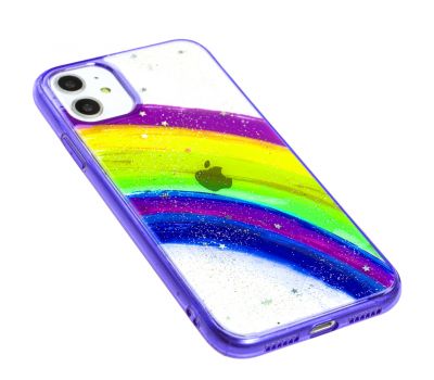 Чохол для iPhone 11 Colorful Rainbow фіолетовий 2681586
