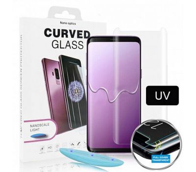 Захисне 3D скло для Samsung Note 10+ (N975) UV Nano прозоре (UV клей + лампа)