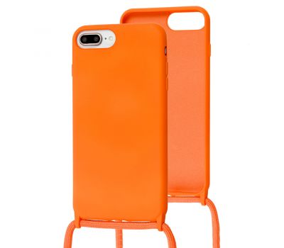 Чохол для iPhone 7 Plus / 8 Plus Wave Lanyard without logo orange