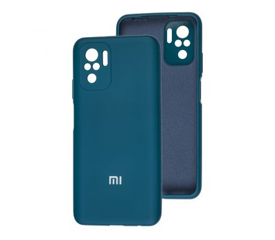 Чохол для Xiaomi Redmi Note 10 / 10s Silicone cover Full camera синій / cosmos blue