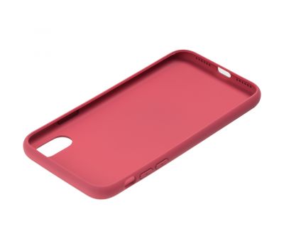 Чохол Carbon New для iPhone X / Xs темно-червоний 2683270