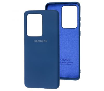 Чохол для Samsung Galaxy S20 Ultra (G988) Silicone Full синій