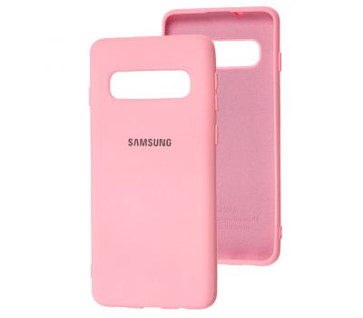 Чохол для Samsung Galaxy S10 (G973) Silicone Full рожевий / pink