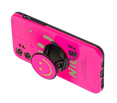 Чохол для iPhone 11 Nice smile popsocket рожевий 2684209