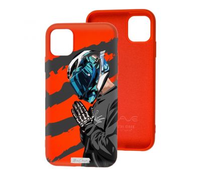 Чохол для iPhone 11 Mixcase з мікрофіброю червоний все буде добре