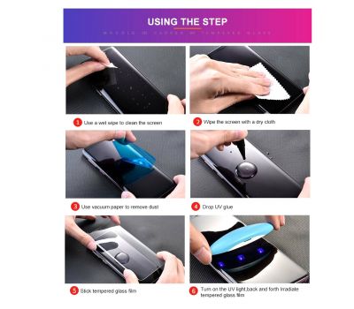 Захисне скло 3D для Samsung S8+/S9+ UV прозоре 2687857