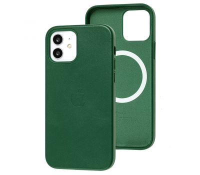 Чохол для iPhone 12 / 12 Pro Leather with MagSafe forest green