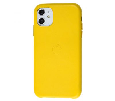 Чохол для iPhone 11 Leather classic "жовтий"