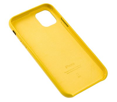Чохол для iPhone 11 Leather classic "жовтий" 2687145
