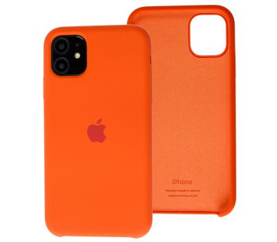 Чохол Silicone для iPhone 11 case orange