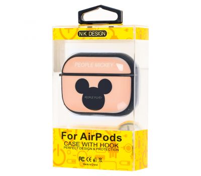 Чохол для AirPods Pro Young Style People Mickey персиковий 2687451
