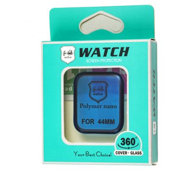 Захисна плівка Apple Watch 44mm Polymer Nano Full Glue чорний 2688459