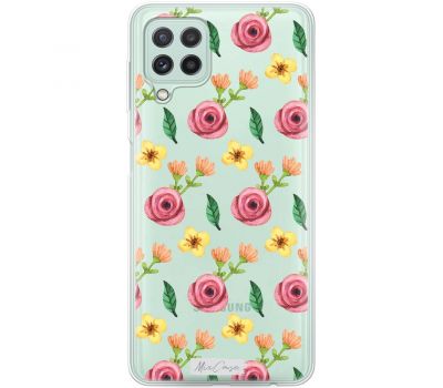 Чохол для Samsung Galaxy A22 (A225) / M32 (M325) MixCase квіти червоно жовті