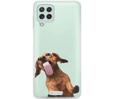 Чохол для Samsung Galaxy A22 (A225) / M32 (M325) MixCase собачки такса з язиком