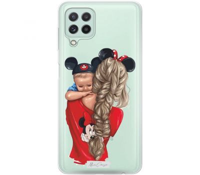 Чохол для Samsung Galaxy A22 (A225) / M32 (M325) MixCase дівчина з дитиною в червоном