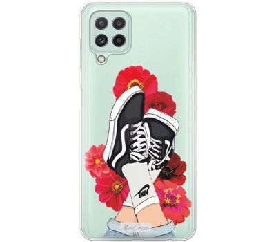 Чохол для Samsung Galaxy A22 (A225) / M32 (M325) MixCase дівчина квіти кеди