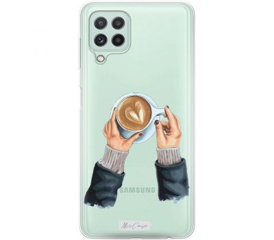 Чохол для Samsung Galaxy A22 (A225) / M32 (M325) MixCase дівчина з кавою серця