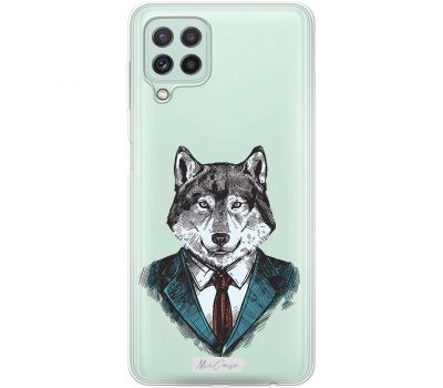 Чохол для Samsung Galaxy A22 (A225) / M32 (M325) MixCase тварини вовк у костюмі