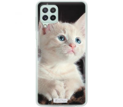 Чохол для Samsung Galaxy A22 (A225) / M32 (M325) MixCase тварини біле кошеня