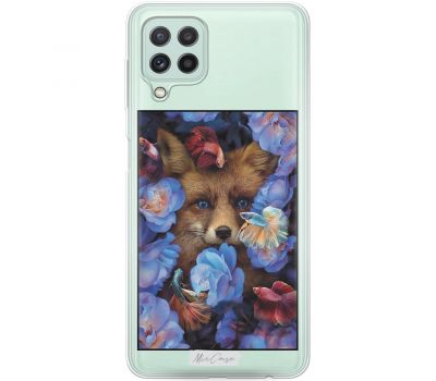 Чохол для Samsung Galaxy A22 (A225) / M32 (M325) MixCase тварини лисиця з квітами