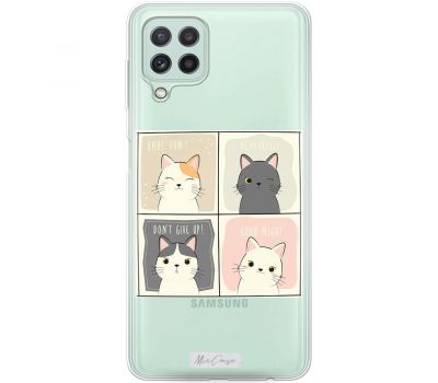 Чохол для Samsung Galaxy A22 (A225) / M32 (M325) MixCase тварини грайливі кошенята