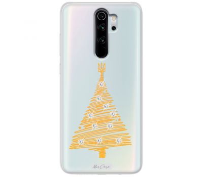 Чохол для Xiaomi Redmi Note 8 Pro MixCase зі стразами ялинка з гербом